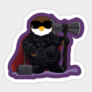 Thor Penguin Mashup Sticker